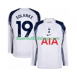 Camiseta de Fútbol Tottenham Hotspur Solanke 19 2025-2026 Primera Equipación Manga Larga Hombre