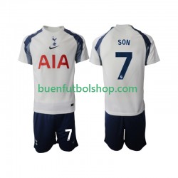 Camiseta de Fútbol Tottenham Hotspur Son Heung-Min 7 2025-2026 Primera Equipación Manga Corta Niño