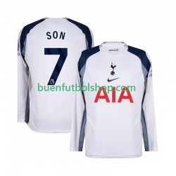 Camiseta de Fútbol Tottenham Hotspur Son Heung-Min 7 2025-2026 Primera Equipación Manga Larga Hombre