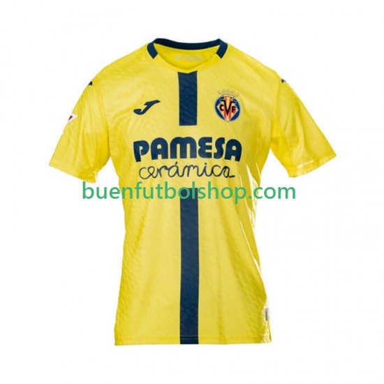 Camiseta de Fútbol Villarreal CF 2025-2026 Primera Equipación Manga Corta Hombre