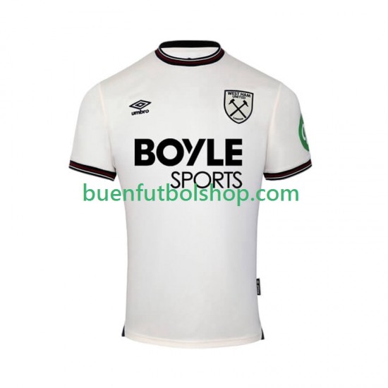 Camiseta de Fútbol West Ham United 2025-2026 Segunda Equipación Manga Corta Hombre