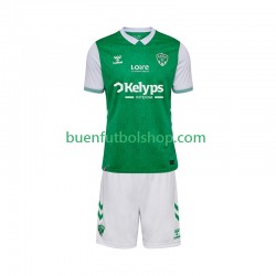 Camiseta de Fútbol AS Saint-Etienne 2025-2026 Primera Equipación Manga Corta Niño