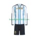 Camiseta de Fútbol Argentina World Cup 2026 Primera Equipación Manga Larga Niño