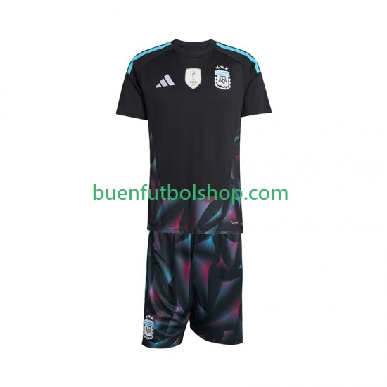 Camiseta de Fútbol Argentina Portero World Cup 2026 Primera Equipación Manga Corta Niño