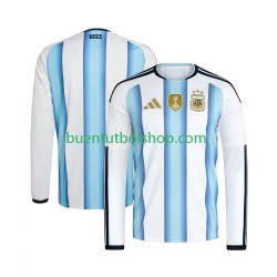 Camiseta de Fútbol Argentina World Cup 2026 Primera Equipación Manga Larga Hombre