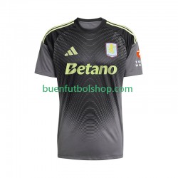 Camiseta de Fútbol Aston Villa Portero 2025-2026 Primera Equipación Manga Corta Hombre