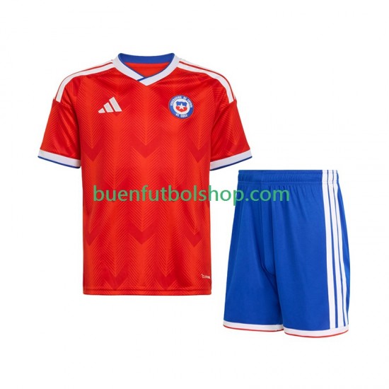 Camiseta de Fútbol Chile 2026 Primera Equipación Manga Corta Niño