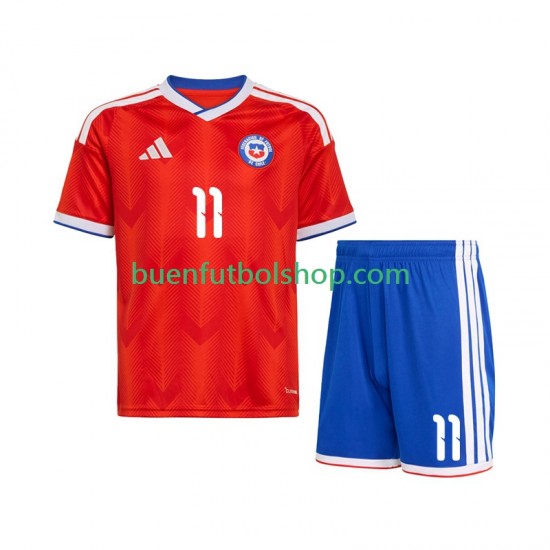 Camiseta de Fútbol Chile Lucas Cepeda 11 2026 Primera Equipación Manga Corta Niño