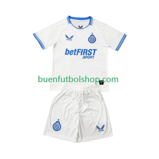 Camiseta de Fútbol Club Brugge 2025-2026 Segunda Equipación Manga Corta Niño