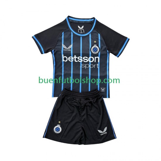 Camiseta de Fútbol Club Brugge 2025-2026 Primera Equipación Manga Corta Niño