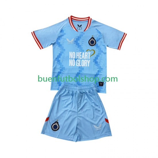 Camiseta de Fútbol Club Brugge 2025-2026 Tercera Equipación Manga Corta Niño