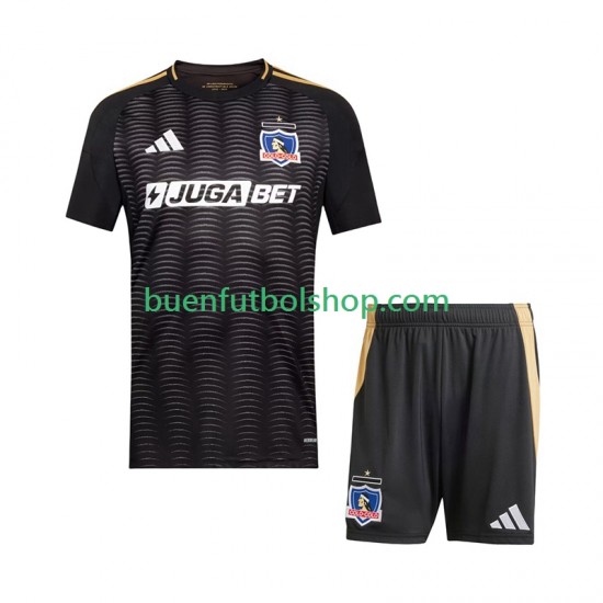 Camiseta de Fútbol Colo-Colo 2025-2026 Segunda Equipación Manga Corta Niño