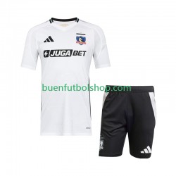Camiseta de Fútbol Colo-Colo 2025-2026 Primera Equipación Manga Corta Niño