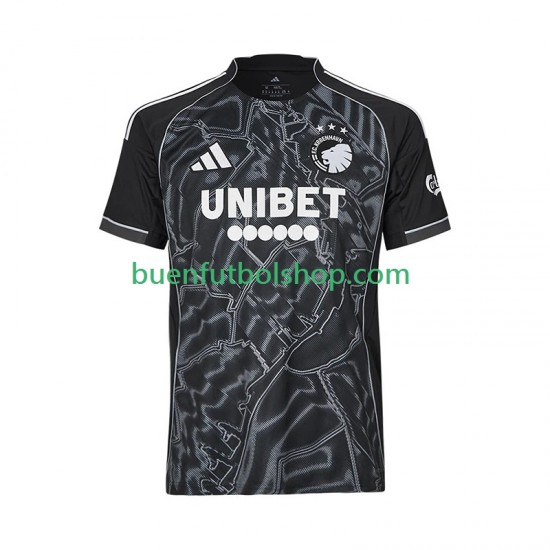 Camiseta de Fútbol Copenhagen 2025-2026 Segunda Equipación Manga Corta Hombre