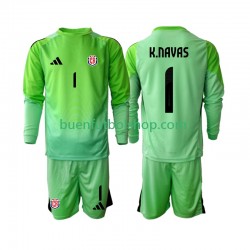 Camiseta de Fútbol Costa Rica Portero Keylor Navas 1 2025 Primera Equipación Manga Larga Niño