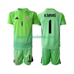 Camiseta de Fútbol Costa Rica Portero Keylor Navas 1 2025 Primera Equipación Manga Corta Niño