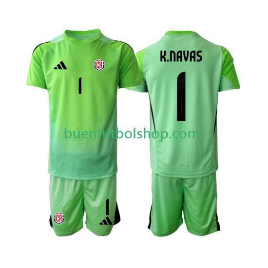Camiseta de Fútbol Costa Rica Portero Keylor Navas 1 2025 Primera Equipación Manga Corta Niño