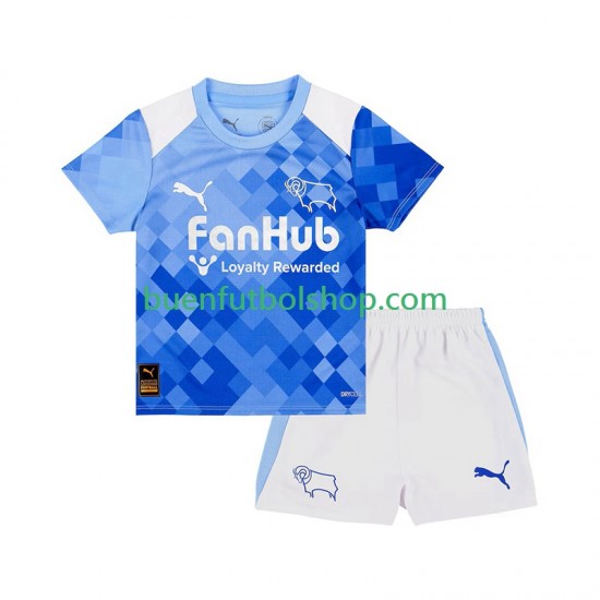 Camiseta de Fútbol Derby County 2025-2026 Tercera Equipación Manga Corta Niño