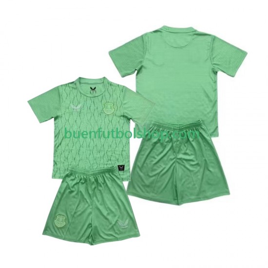 Camiseta de Fútbol Everton Portero 2025-2026 Primera Equipación Manga Corta Niño