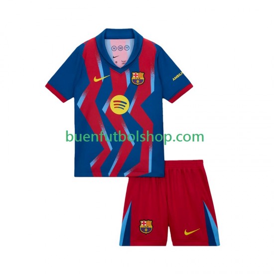 Camiseta de Fútbol FC Barcelona 2025-2026 Cuarta Equipación Manga Corta Niño