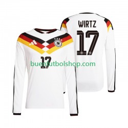 Camiseta de Fútbol Alemania Florian Wirtz 17 World Cup 2026 Primera Equipación Manga Larga Hombre