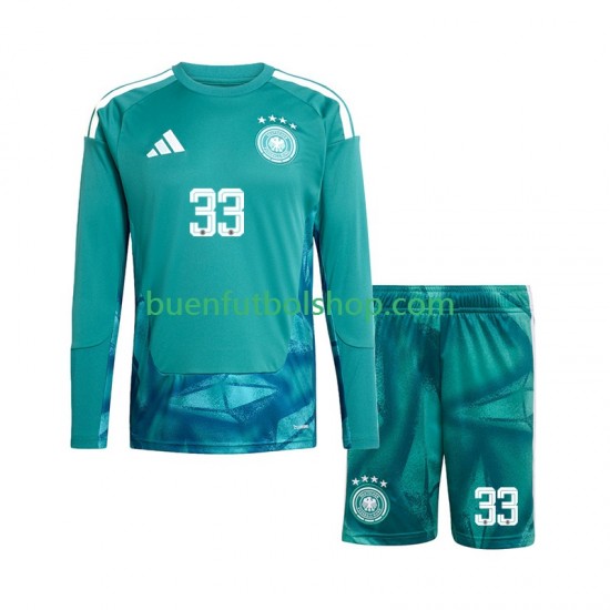 Camiseta de Fútbol Alemania Portero Alexander Nubel 33 World Cup 2026 Primera Equipación Manga Larga Niño