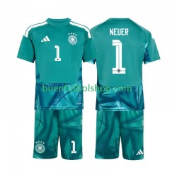 Camiseta de Fútbol Alemania Portero Manuel Neuer 1 World Cup 2026 Primera Equipación Manga Corta Niño