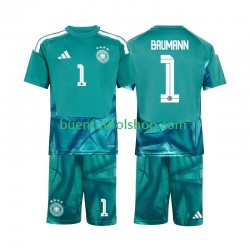 Camiseta de Fútbol Alemania Portero Oliver Baumann 1 World Cup 2026 Primera Equipación Manga Corta Niño