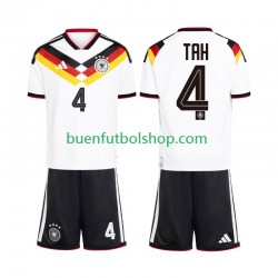 Camiseta de Fútbol Alemania Jonathan Tah 4 World Cup 2026 Primera Equipación Manga Corta Niño