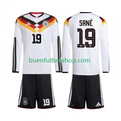 Camiseta de Fútbol Alemania Leroy Sane 19 World Cup 2026 Primera Equipación Manga Larga Niño