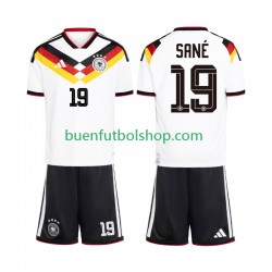 Camiseta de Fútbol Alemania Leroy Sane 19 World Cup 2026 Primera Equipación Manga Corta Niño