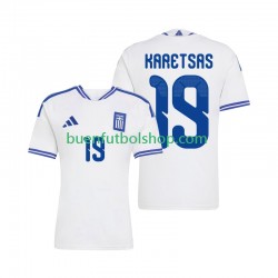 Camiseta de Fútbol Grecia Konstantinos Karetsas 19 2026 Primera Equipación Manga Corta Hombre