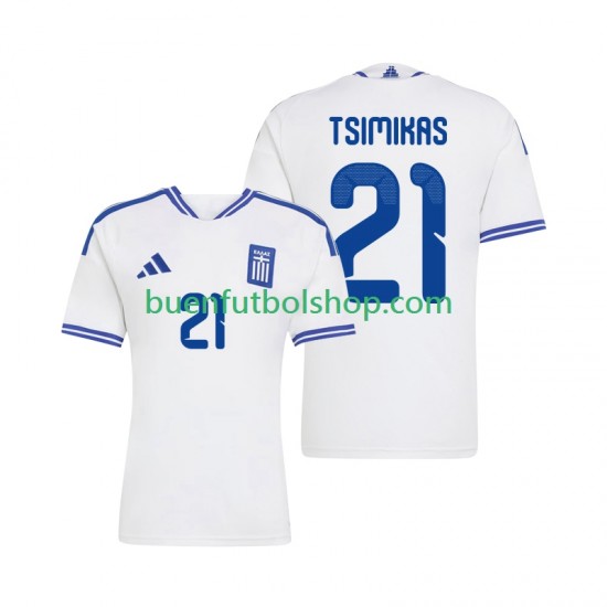 Camiseta de Fútbol Grecia Konstantinos Tsimikas 21 2026 Primera Equipación Manga Corta Hombre