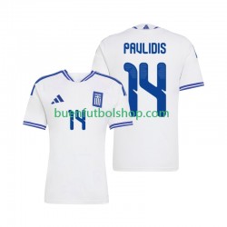 Camiseta de Fútbol Grecia Vangelis Pavlidis 14 2026 Primera Equipación Manga Corta Hombre