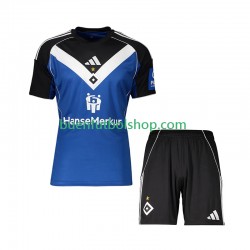Camiseta de Fútbol Hamburger SV 2025-2026 Segunda Equipación Manga Corta Niño