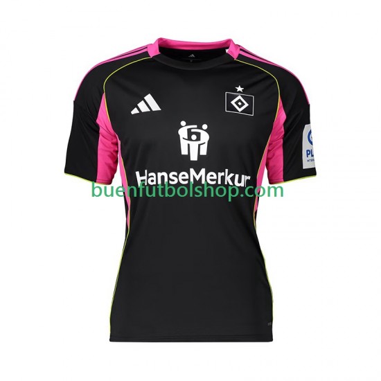 Camiseta de Fútbol Hamburger SV 2025-2026 Tercera Equipación Manga Corta Hombre