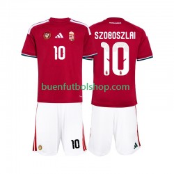 Camiseta de Fútbol Hungría Szoboszlai 10 World Cup 2026 Primera Equipación Manga Corta Niño