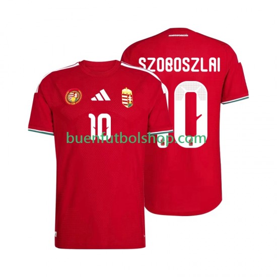 Camiseta de Fútbol Hungría Szoboszlai 10 World Cup 2026 Primera Equipación Manga Corta Hombre