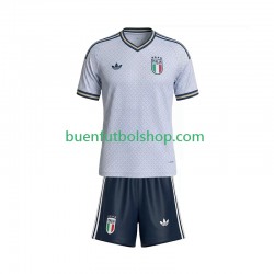Camiseta de Fútbol Italia 2026 Segunda Equipación Manga Corta Niño
