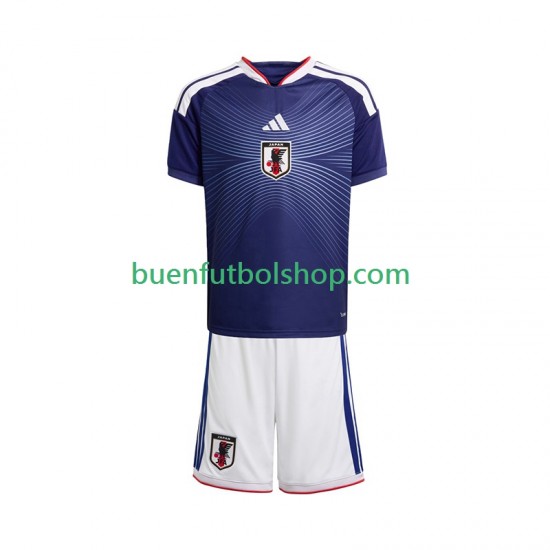 Camiseta de Fútbol Japón World Cup 2026 Primera Equipación Manga Corta Niño