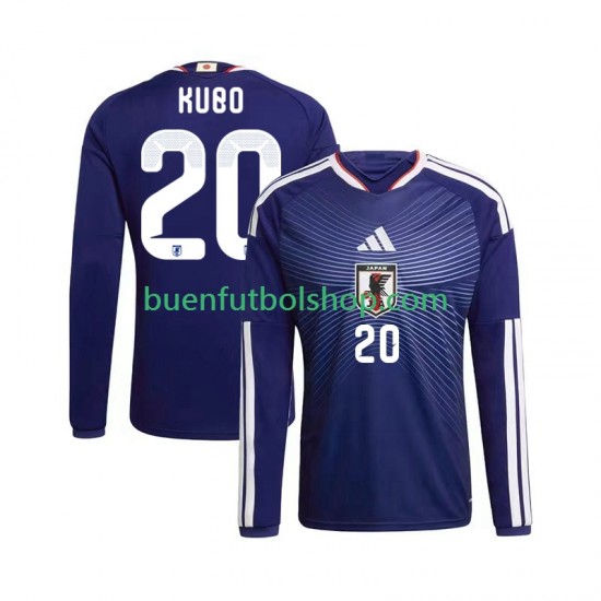 Camiseta de Fútbol Japón Kubo 20 World Cup 2026 Primera Equipación Manga Larga Hombre