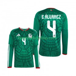 Camiseta de Fútbol México Edson Alvarez 4 World Cup 2026 Primera Equipación Manga Larga Hombre