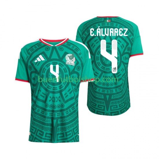 Camiseta de Fútbol México Edson Alvarez 4 World Cup 2026 Primera Equipación Manga Corta Hombre