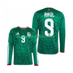 Camiseta de Fútbol México Raul Jimenez 9 World Cup 2026 Primera Equipación Manga Larga Hombre