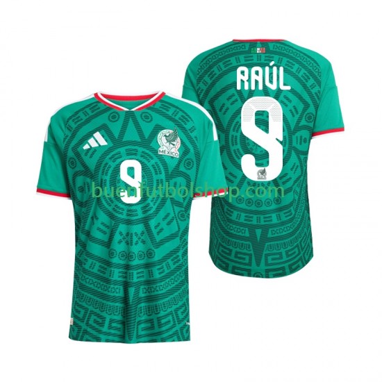 Camiseta de Fútbol México Raul Jimenez 9 World Cup 2026 Primera Equipación Manga Corta Hombre