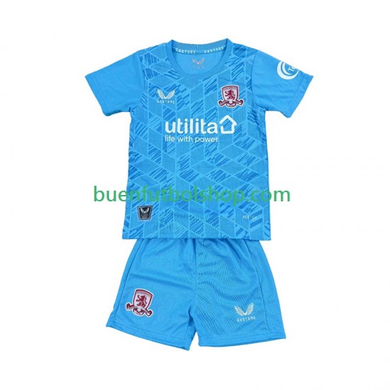 Camiseta de Fútbol Middlesbrough Portero 2025-2026 Primera Equipación Manga Corta Niño