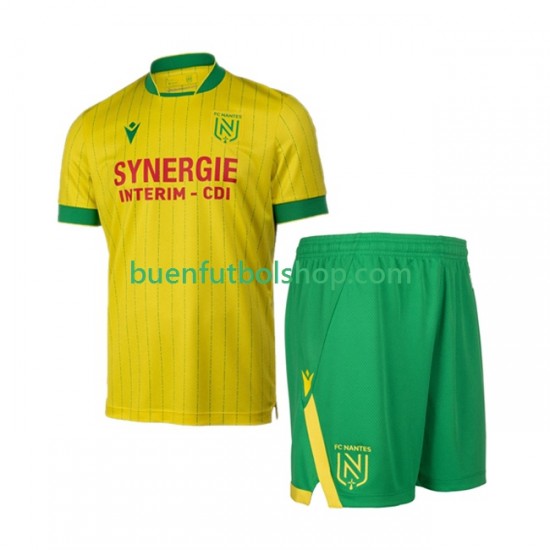 Camiseta de Fútbol Nante 2025-2026 Primera Equipación Manga Corta Niño
