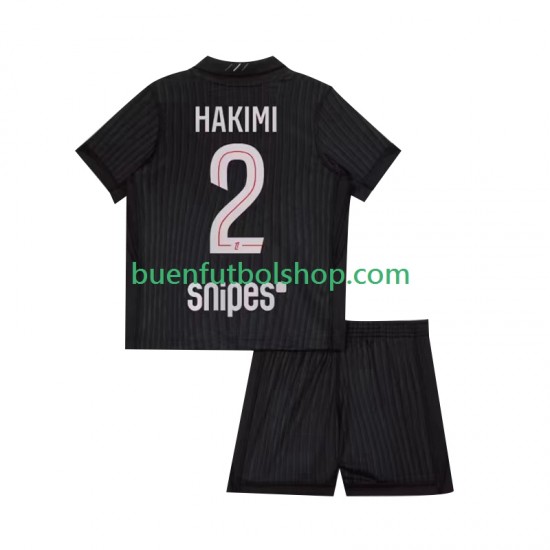 Camiseta de Fútbol Paris Saint-Germain Achraf Hakimi 2 2025-2026 Cuarta Equipación Manga Corta Niño