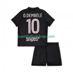 Camiseta de Fútbol Paris Saint-Germain Ousmane Dembele 10 2025-2026 Cuarta Equipación Manga Corta Niño