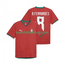 Camiseta de Fútbol Portugal Bruno Fernandes 8 World Cup 2026 Primera Equipación Manga Corta Hombre